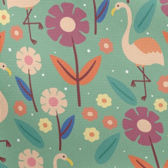 Large Flamingo Pongee