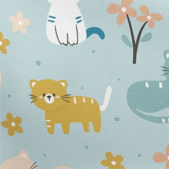 Naughty Little Cat Pongee