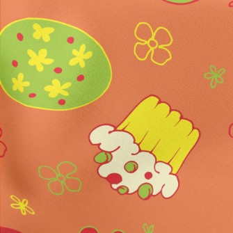 Easter Egg Bunny Lightweight Cotton Poplin
