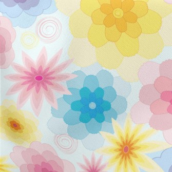 Fantasy Gorgeous Flowers Lightweight Cotton Poplin