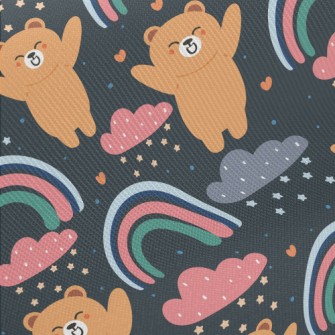 Cheers Little Brown Bear Midweight Cotton Poplin