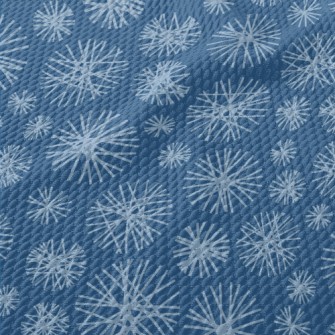 Line Pattern Round Birdseye Piqué
