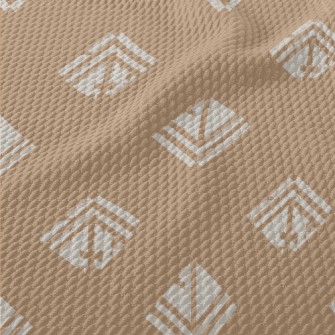 Mottled Diamond Pattern Birdseye Piqué