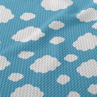 Cartoon Cute Sky Birdseye Piqué