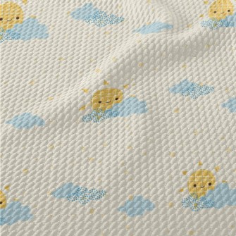Cute Texture Sunny Day Birdseye Piqué