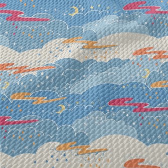 Fantasy Fairy Tale Sky Birdseye Piqué