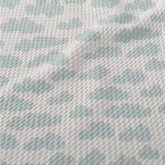 Circle Texture Clouds Birdseye Piqué
