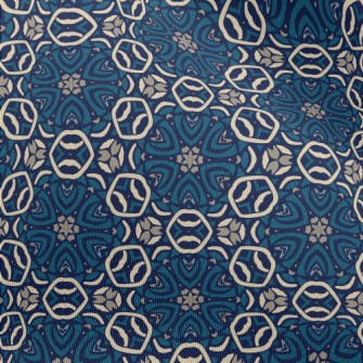 Gorgeous Blue Kaleidoscope Chiffon