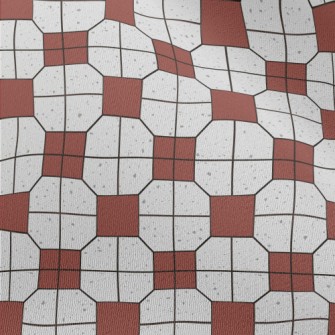 Retro Tile Pattern Chiffon