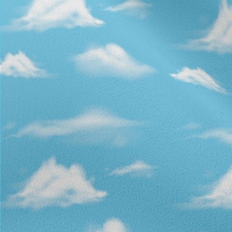 Realistic Blue Sky And White C Chiffon