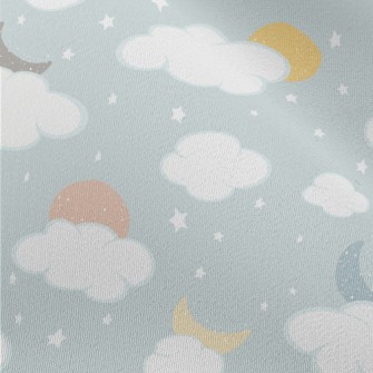 Colorful Hand Drawn Moon Chiffon