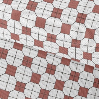 Retro Tile Pattern Waterproof Oxford