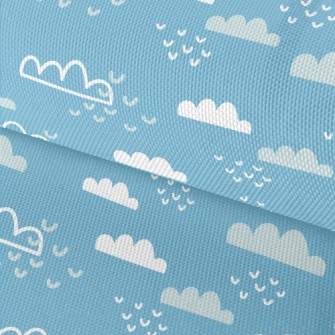 Lovely Blue Sky And White Clou Waterproof Oxford