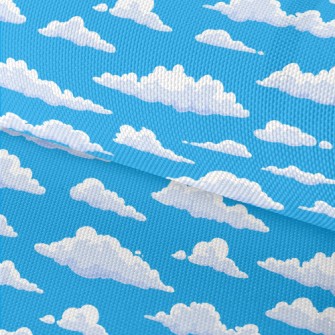 Fluffy Cartoon Clouds Waterproof Oxford