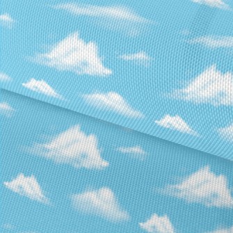 Realistic Blue Sky And White C Waterproof Oxford