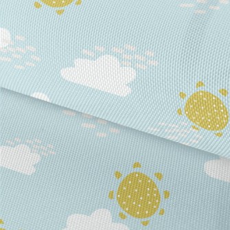 Cute Clouds And Sun Waterproof Oxford