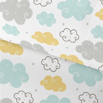Colorful Cartoon Clouds Waterproof Oxford