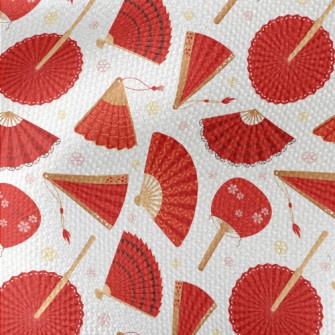 Japanese Red Fan Waterproof Canvas