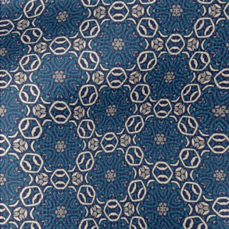 Gorgeous Blue Kaleidoscope Waterproof Canvas