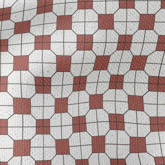 Retro Tile Pattern Waterproof Canvas