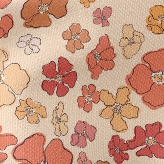 Beautiful Watercolor Flowers Waterproof Canvas