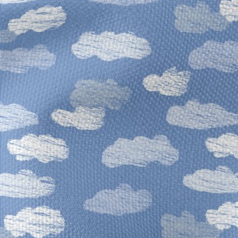 Hand Drawn Cloud Doodles Waterproof Canvas