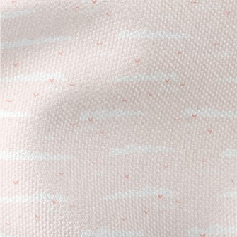 Pink Sky And Flying Birds Waterproof Canvas