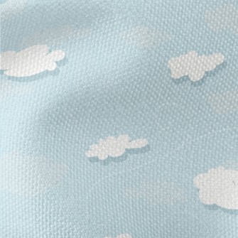 Cartoon Clouds And Blue Sky Waterproof Canvas