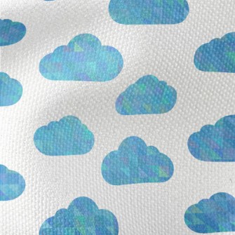 Beautiful Polygonal Clouds Waterproof Canvas