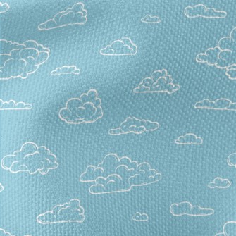 Empty Lines Clouds Waterproof Canvas