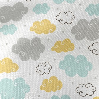 Colorful Cartoon Clouds Waterproof Canvas