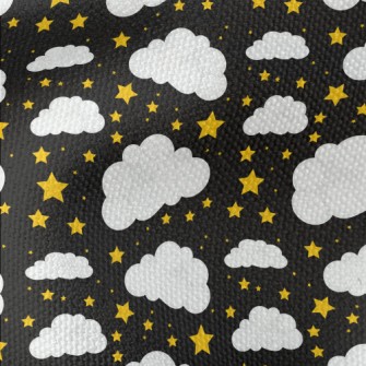 Stars And White Clouds Waterproof Canvas