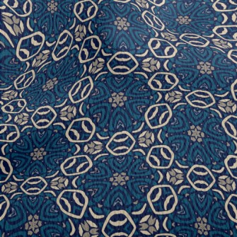 Gorgeous Blue Kaleidoscope Athletic Mesh Flat Back