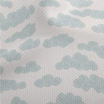 Circle Texture Clouds Athletic Mesh Flat Back
