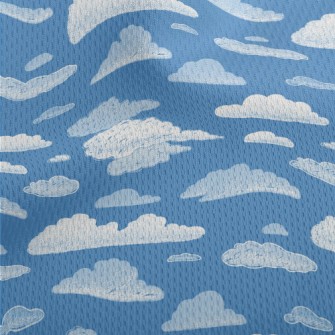 Blue Sky And White Clouds Graf Athletic Mesh Flat Back