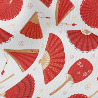 Japanese Red Fan Terry