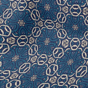 Gorgeous Blue Kaleidoscope Terry