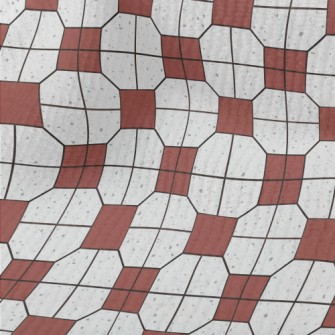 Retro Tile Pattern Terry