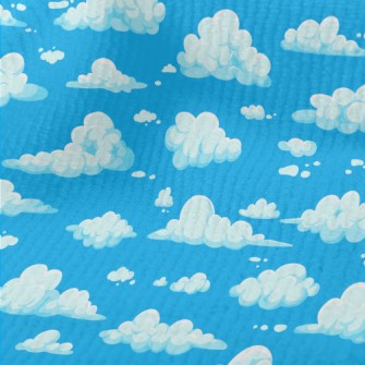 Cartoon Blue White Clouds Terry