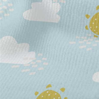 Cute Clouds And Sun Terry