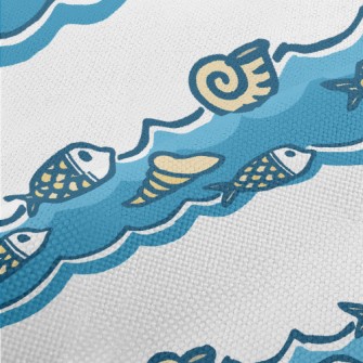 Shells And Fish Performance Linen