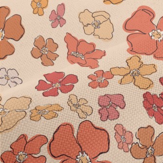 Beautiful Watercolor Flowers Performance Linen