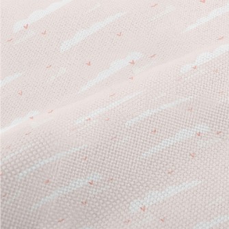 Pink Sky And Flying Birds Performance Linen