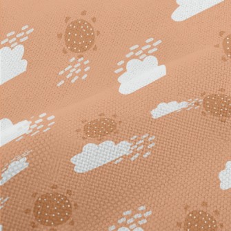 Orange Sky And Sun Performance Linen