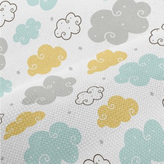 Colorful Cartoon Clouds Performance Linen