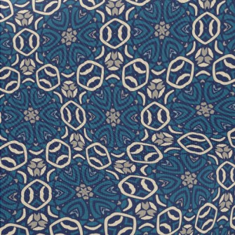 Gorgeous Blue Kaleidoscope Twill