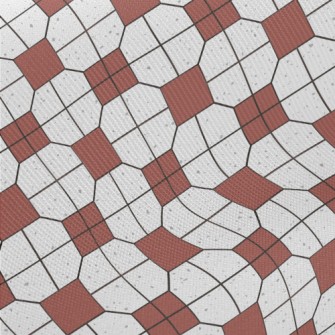 Retro Tile Pattern Twill