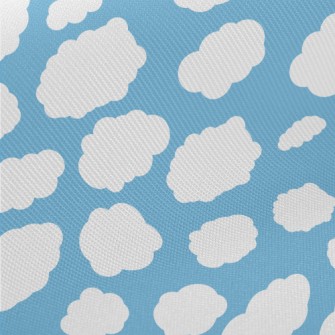 Blue Sky And White Clouds Twill