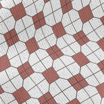 Retro Tile Pattern Standard Corduroy