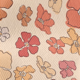 Beautiful Watercolor Flowers Standard Corduroy